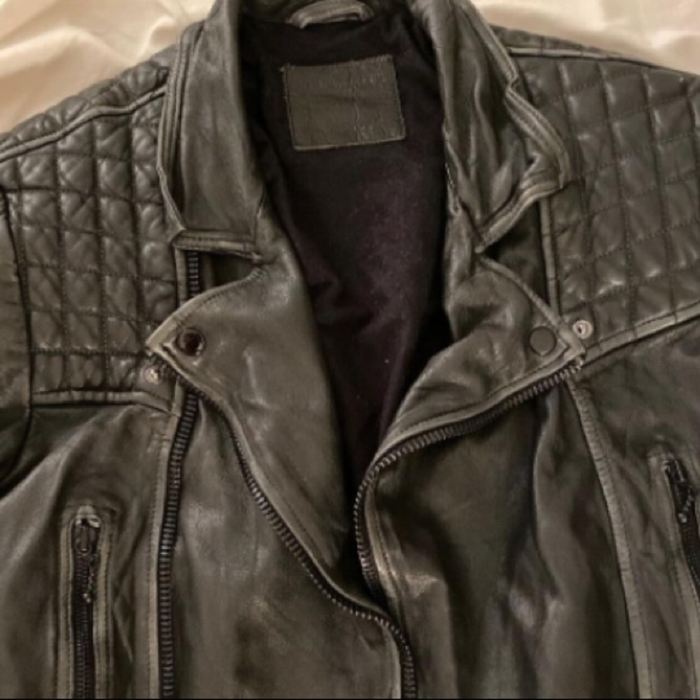 Allsaints Leather Jacket - Size Medium